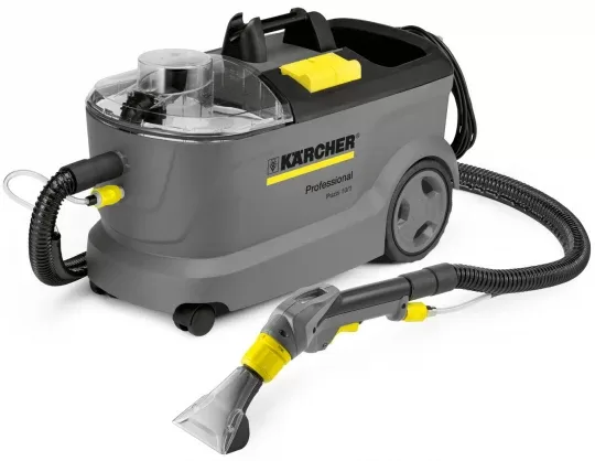 Ķīmijas mazgājošais putekļsūcējs Karcher Puzzi 10/1 (noma uz 24h)